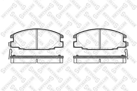 249 004B-SX STELLOX колодки дисковые п.